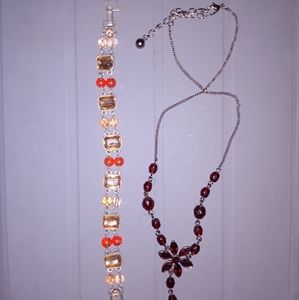 Necklace and bracelet set